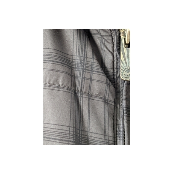 Billabong brown/black plaid winter puffer jacket, Large GUC - Picture 4 of 7